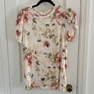 COPY - Small Cream Floral LuLaRoe Olive